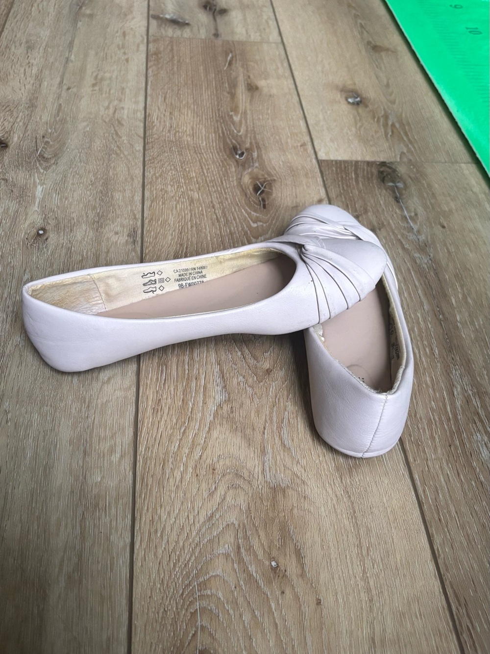 Ardene Light Pink Knotted Ballet Flats
